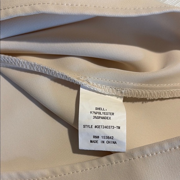 Anthropologie MELLODAY Cream Sleeveless Mandarin Collar Blouse - Picture 4 of 7